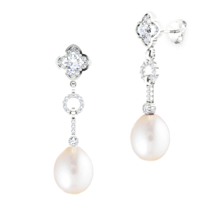 1PEB1306     PENDIENTES ORO BLANCO