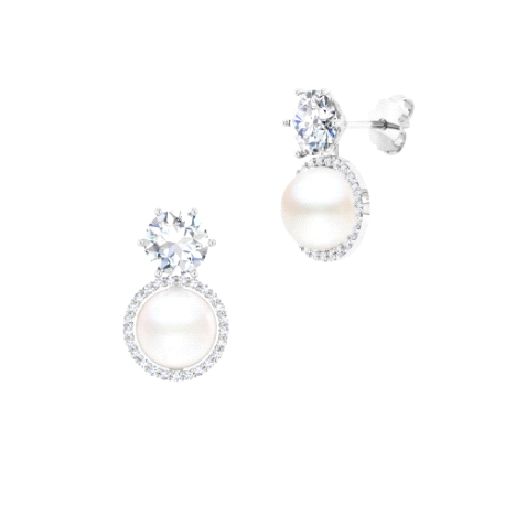 1PEB1312     PENDIENTES ORO BLANCO