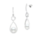 PENDIENTES ORO BLANCO PERLA