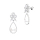 PENDIENTES ORO BLANCO PERLA