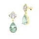 PENDIENTES ORO PIEDRA FINA