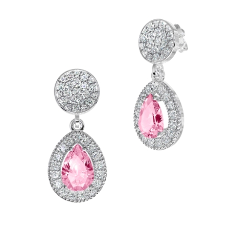 PENDIENTES ORO BLANCO