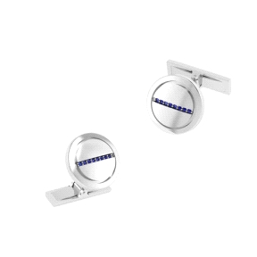 GEMELOS PLATA ROD.ENG.ZAFIRO