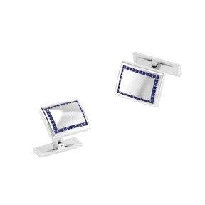 GEMELOS PLATA RODIADA ENGASTADOS COLOR