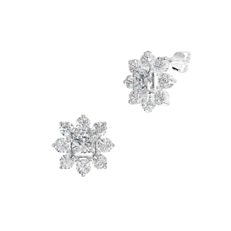 1PEB1369     PENDIENTES ORO BLANCO