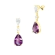 PENDIENTES ORO PIEDRA FINA