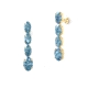 PEND. ORO TOPACIOS AZULES TOPACIOS ROSAS
