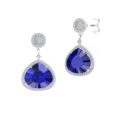 1PPL267      PEND.PLATA RODIADA PIEDRA N