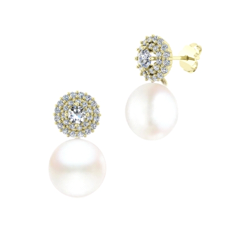 1PE 676      PENDIENTES ORO 750 MM