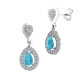 1PEB1284     PENDIENTES ORO BLANCO