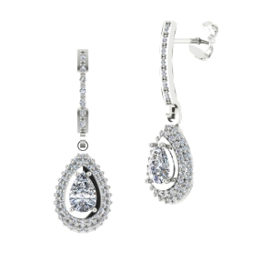 PENDIENTES ORO BLANCO