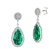 1PPL266      PEND.PLATA RODIADA PIEDRA N