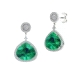 1PPL267      PEND.PLATA RODIADA PIEDRA N