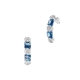 PENDIENTES ORO BLANCO PRESION