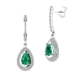 PENDIENTES ORO BLANCO