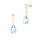 PENDIENTES ORO PIEDRA FINA