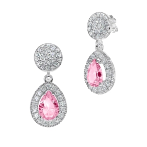 PENDIENTES ORO BLANCO
