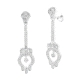 PENDIENTES PLATA RODIADA