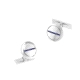 GEMELOS PLATA ROD.ENG.ZAFIRO