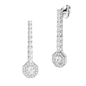 PENDIENTES PLATA RODIADA